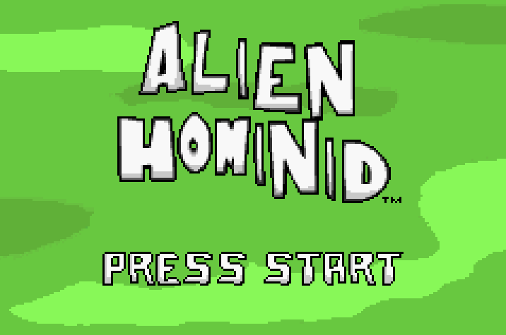 Alien Hominid Title Screen